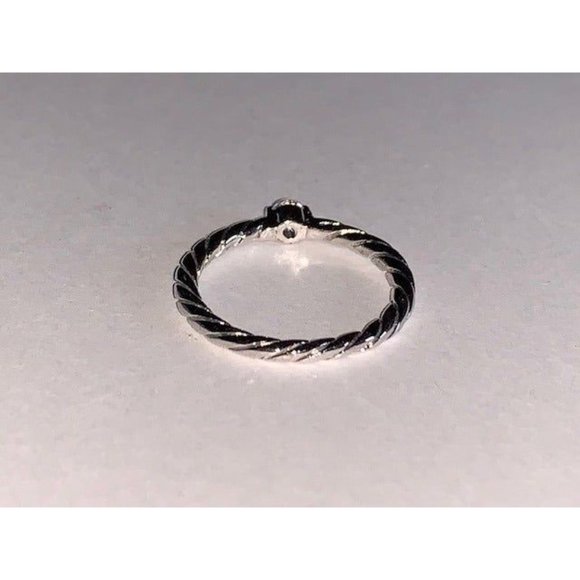 Silver tone ring size 5 - Picture 5 of 5